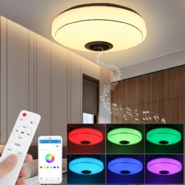 24/36/60w Smart Led-takljuslampa Rgb Bluetooth App Musikhögtalare Dimbar 110-220v