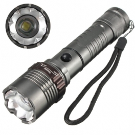 2600lm T6 Led Ficklampa Zoombar 5 Modes 18650 Super Bright För Camping Vandring Cykling