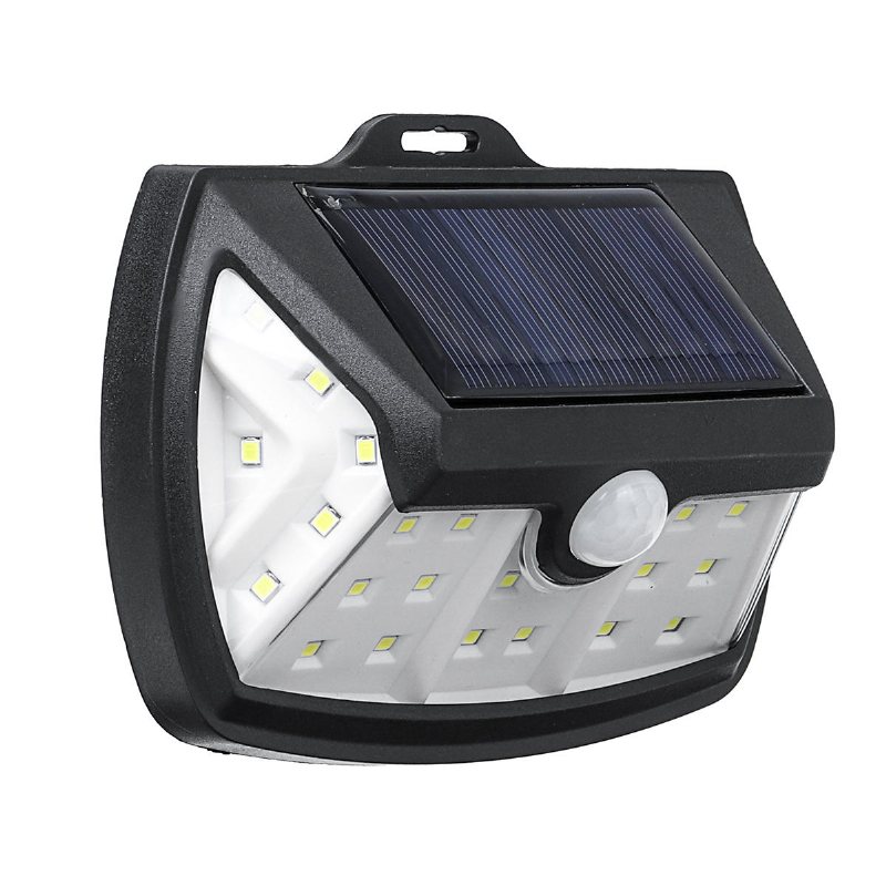 28/42led Vattentät Led Solar Vägglampa Utomhus Pir Rörelsesensor Trädgårdslampa