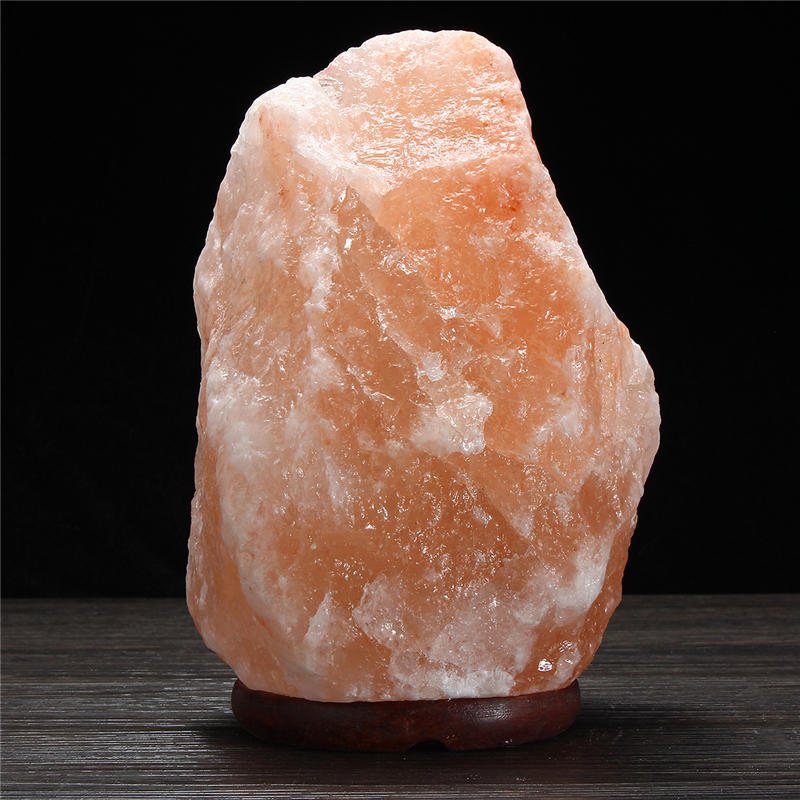 28 X 17 cm Himalaya Glow Handsnidad Naturlig Kristall Salt Nattlampa Bordslampa Med Dimmerbrytare