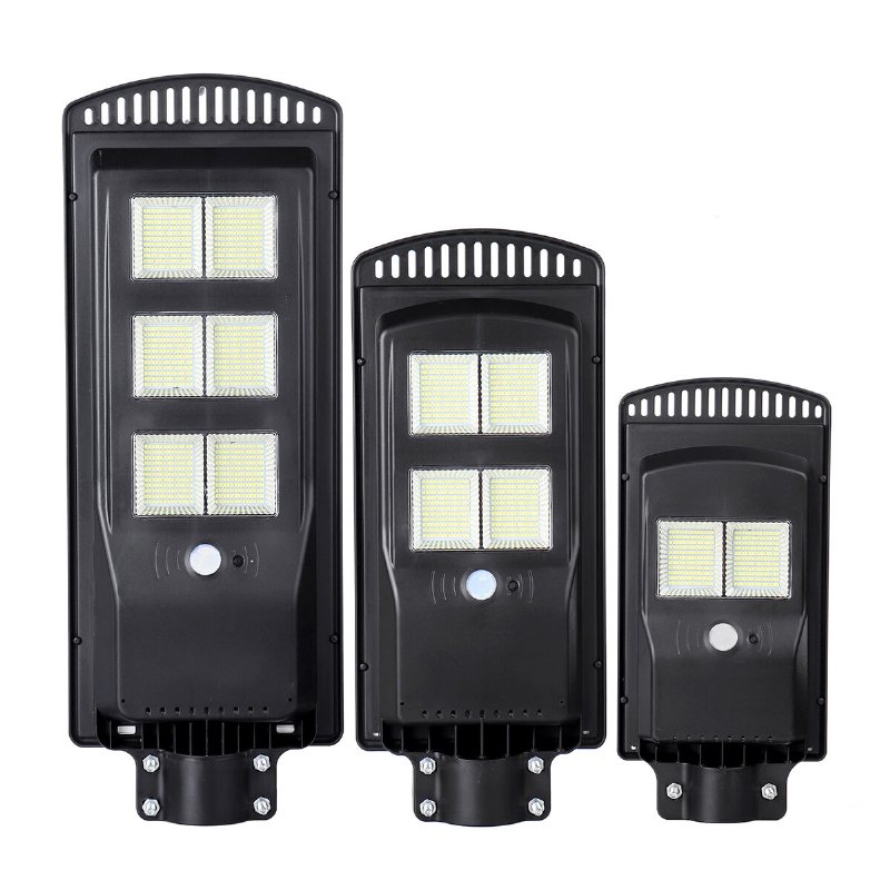 286/572/858led Solar Street Light Rörelsesensor Utomhusvägglampa Med Tidsfunktion + Fjärrkontroll