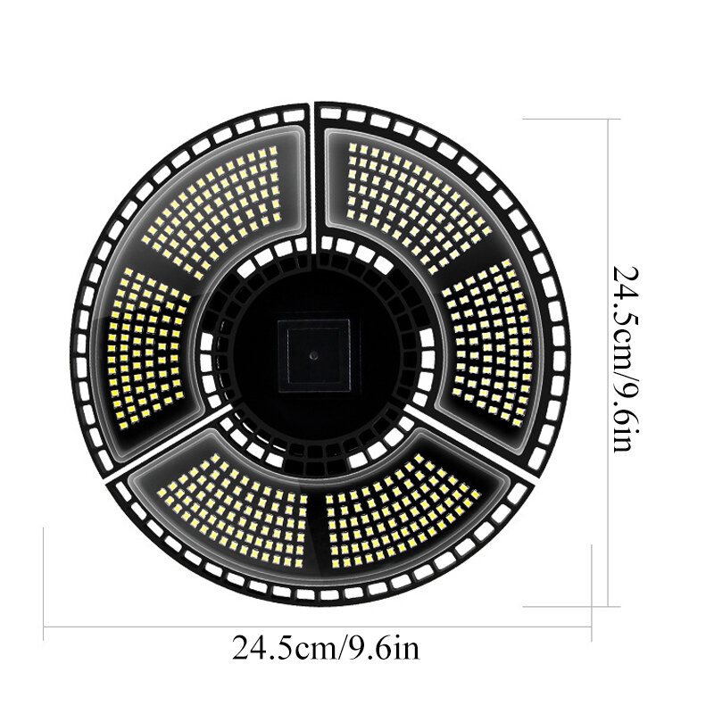 288/360/432/504led Vikbar E27 Garagelampa Deformerbar Taklampa Ip68