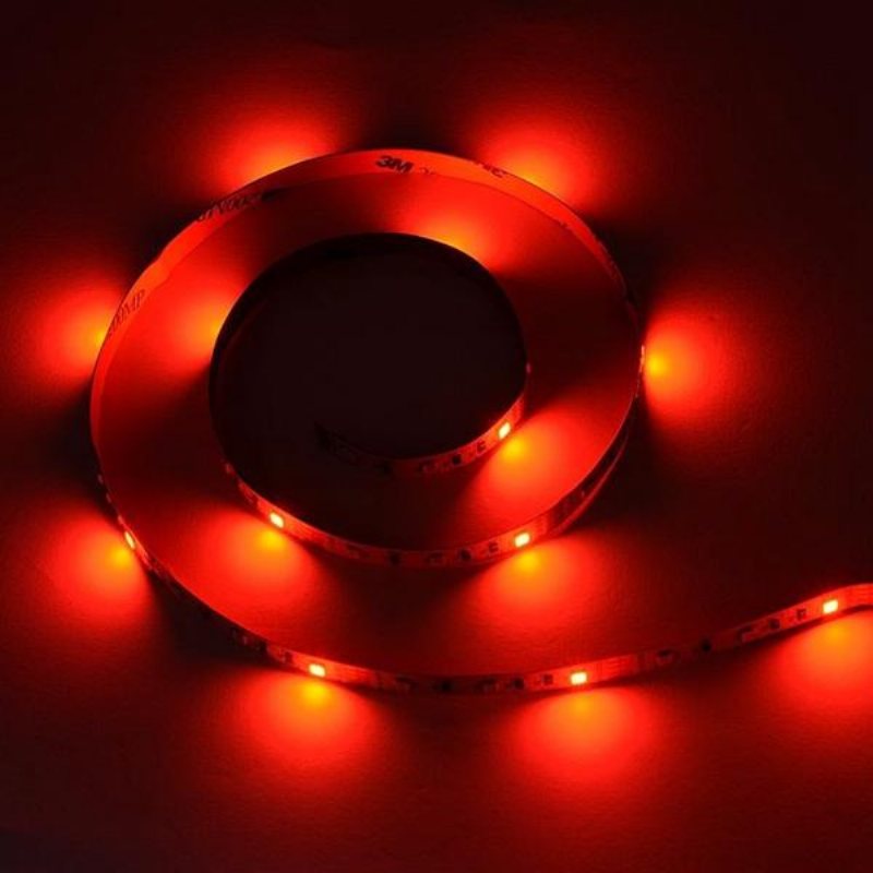 2m 3m 5m Usb Vattentät Smd 2835 Rgb Tv Bakgrundslampa Med 17 Nycklar Rf-fjärrkontroll Dc5v