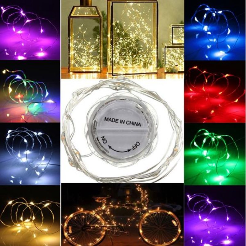 2m Led String Fairy Vattentäta Kronblad Ljus Party Lampa Xmas Tree Bröllop Dekor