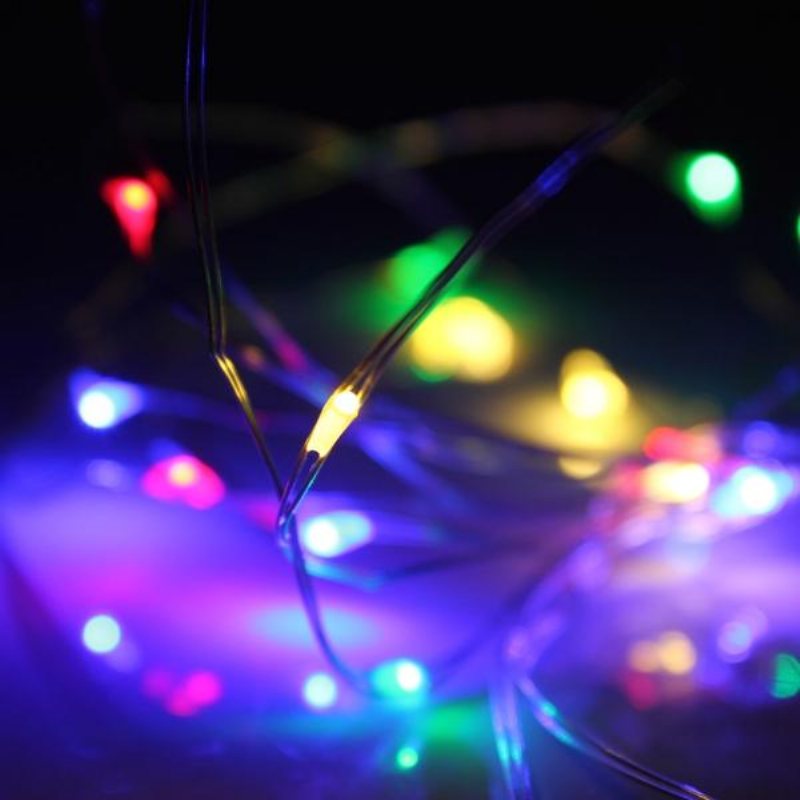 2m Led String Fairy Vattentäta Kronblad Ljus Party Lampa Xmas Tree Bröllop Dekor