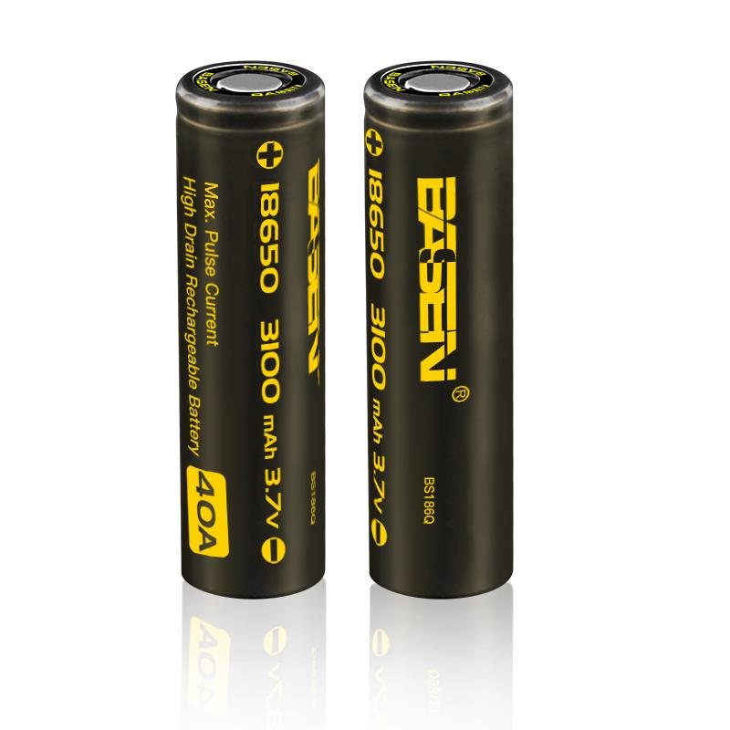 2st Basen Bs186q 18650 3100mah 3.7v 40a High Drain Flat Top Uppladdningsbart Li-ion Batteri