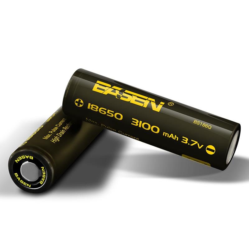 2st Basen Bs186q 18650 3100mah 3.7v 40a High Drain Flat Top Uppladdningsbart Li-ion Batteri