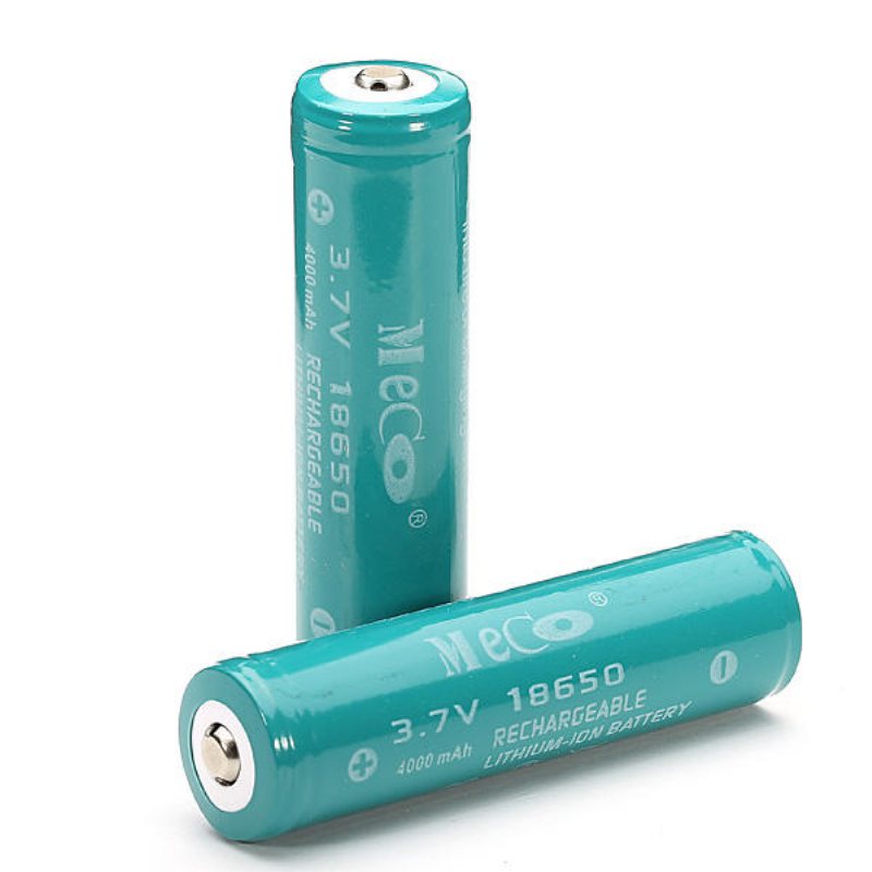 2st Meco 3.7v 4000mah Skyddat Uppladdningsbart 18650 Li-ion-batteri