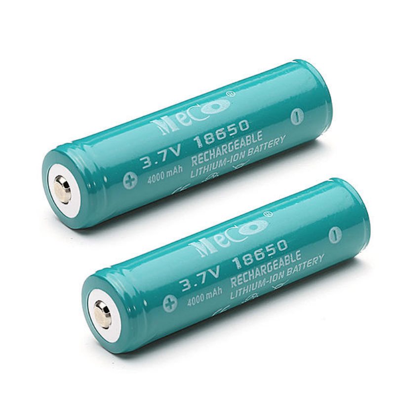 2st Meco 3.7v 4000mah Skyddat Uppladdningsbart 18650 Li-ion-batteri