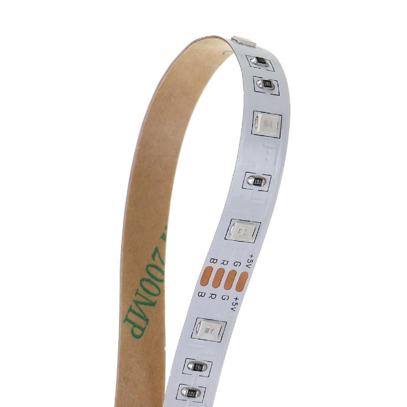 2x5m 2835 Smd Icke-vattentät Rgb Led Strip Light + 24keys Fjärrkontroll Ktv Hotel Bar Hem Tv Bakgrundsbelysning