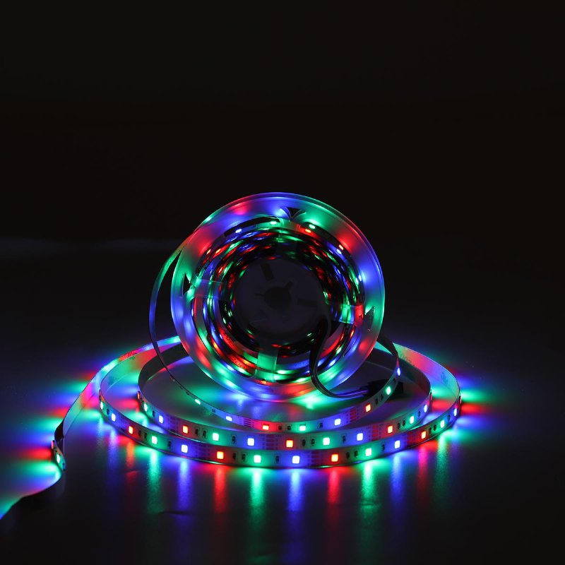 2x5m 2835 Smd Icke-vattentät Rgb Led Strip Light + 24keys Fjärrkontroll Ktv Hotel Bar Hem Tv Bakgrundsbelysning