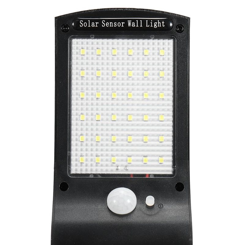 3 St Solar Powered 36 Led Pir Rörelsesensor Vattentät Street Security Light Vägglampa För Utomhusträdgård