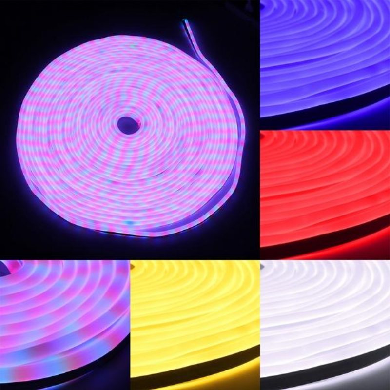 30m 2835 Smd Flexibel Led Mjuk Neon Rope Strip Light Xmas Outdoor Vattentät 220v