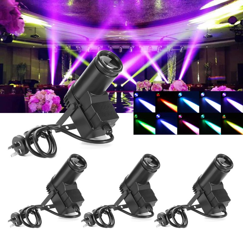 30w Rgbw Led Dmx512 Scenljus Pinspot Beam Spotlight 6ch För Dj Disco Party Ktv