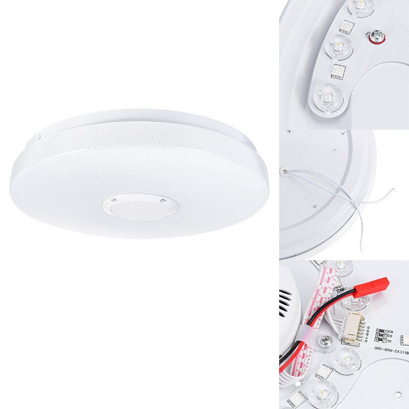 33cm Led-taklampor Färgglada Downlight-lampa Smart Control Bluetooth Wifi App Hem