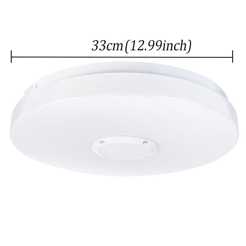 33cm Led-taklampor Färgglada Downlight-lampa Smart Control Bluetooth Wifi App Hem