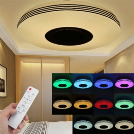 34cm Led-takljus Rgb Bluetooth Musikhögtalare Dimmer App Fjärrkontrolllampor