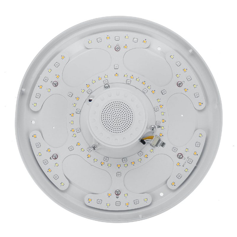 34cm Led-takljus Rgb Bluetooth Musikhögtalare Dimmer App Fjärrkontrolllampor