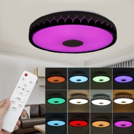 36/60w 110/220v Bluetooth Wifi Led Smart Taklampa 256 Rgb Musikhögtalare Dimbar Lampa App Fjärrkontroll