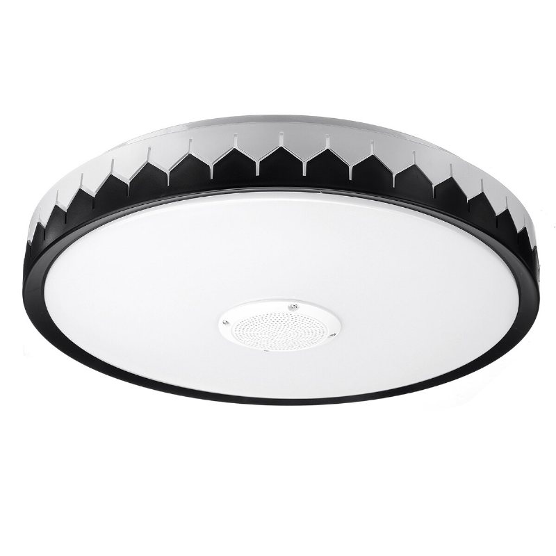 36/60w 110/220v Bluetooth Wifi Led Smart Taklampa 256 Rgb Musikhögtalare Dimbar Lampa App Fjärrkontroll