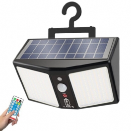 360led Solar Light Vägglampor 12000mah 6 Lägen Rörelsesensor Ip65 Vattentät Utomhus Yard Trädgård Street Induktion Nattljus