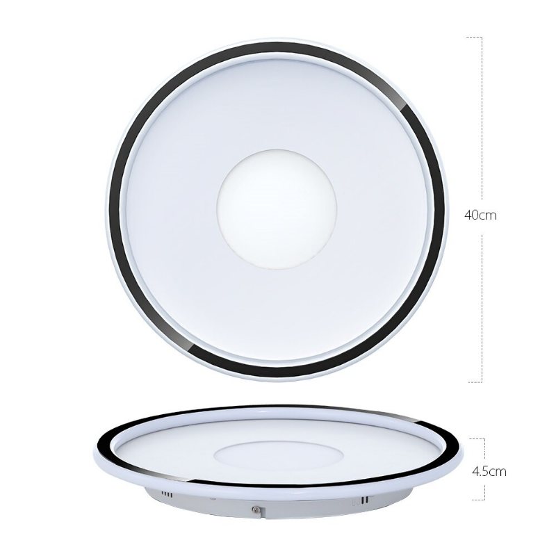 36w 40cm Led-takljus Koncentriska Cirklar Dimbar Taklampa M/fjärrkontroll Ac185-265v