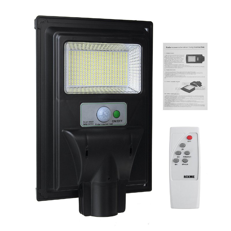 374/748/1122/1496 Led Solar Pir Motion Power Panel Lampa Utomhus Gatuvägg Induktionslampa Light