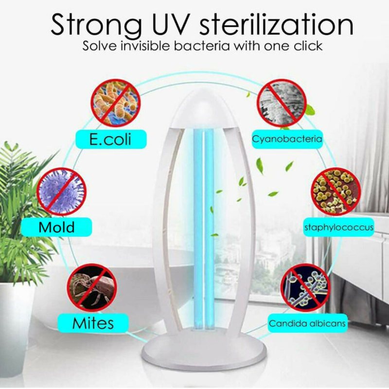 38w Uvc Ozon Ultraviolett Bakteriedödande Lampa Uv Sterilisation Quartz Lights 220 V