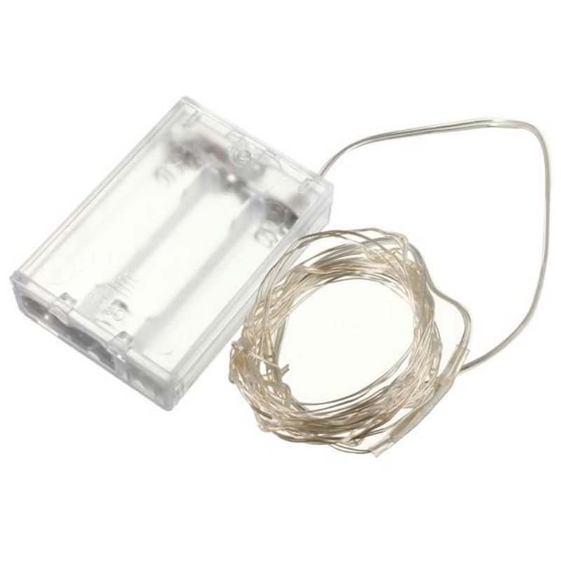 3m 30 Led Silvertråd Fairy String Light Batteridriven Vattentät Xmas Party Dekor