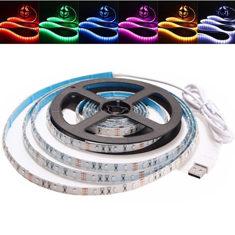 3m Vattentät Usb Smd3528 Tv Bakgrund Dator Led Strip Tejp Flexibelt Ljus Dc5v