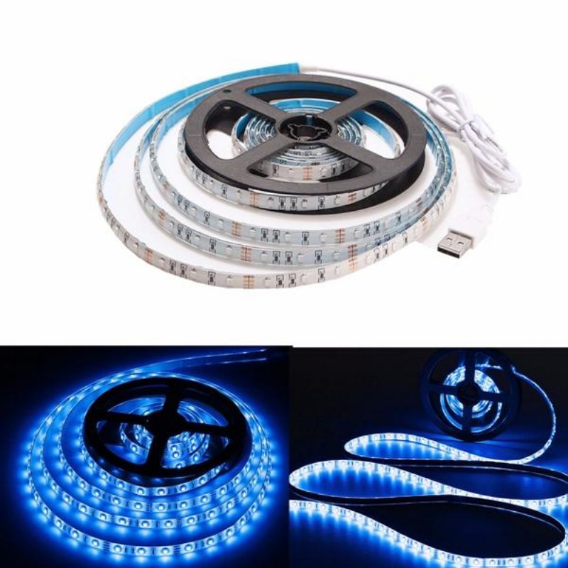 3m Vattentät Usb Smd3528 Tv Bakgrund Dator Led Strip Tejp Flexibelt Ljus Dc5v