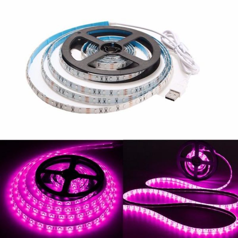 3m Vattentät Usb Smd3528 Tv Bakgrund Dator Led Strip Tejp Flexibelt Ljus Dc5v