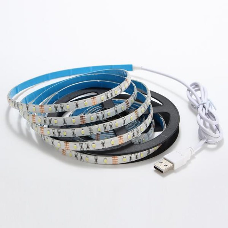 3m Vattentät Usb Smd3528 Tv Bakgrund Dator Led Strip Tejp Flexibelt Ljus Dc5v