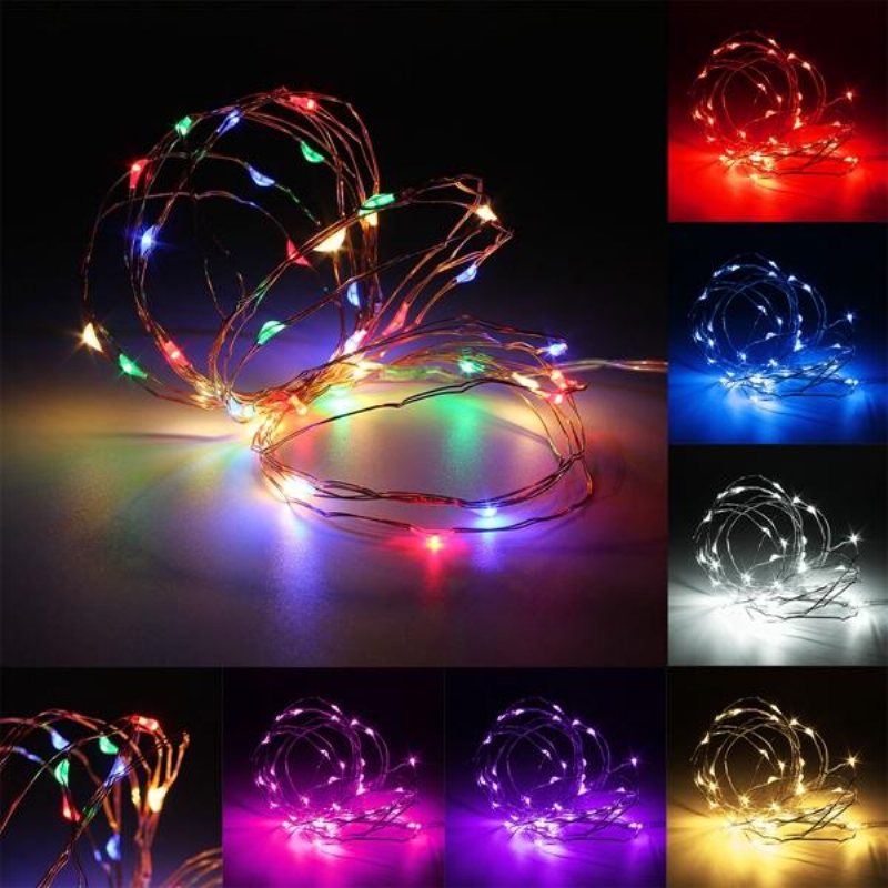 3m Vattentätt Led-batteri Mini Led Koppartråd Fairy String Light Holiday Party Jul