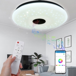 40cm 36w As102 Led Rgb Music Taklampa App+fjärrkontroll Arbeta Med Google Home Alexa 220v/85-265v