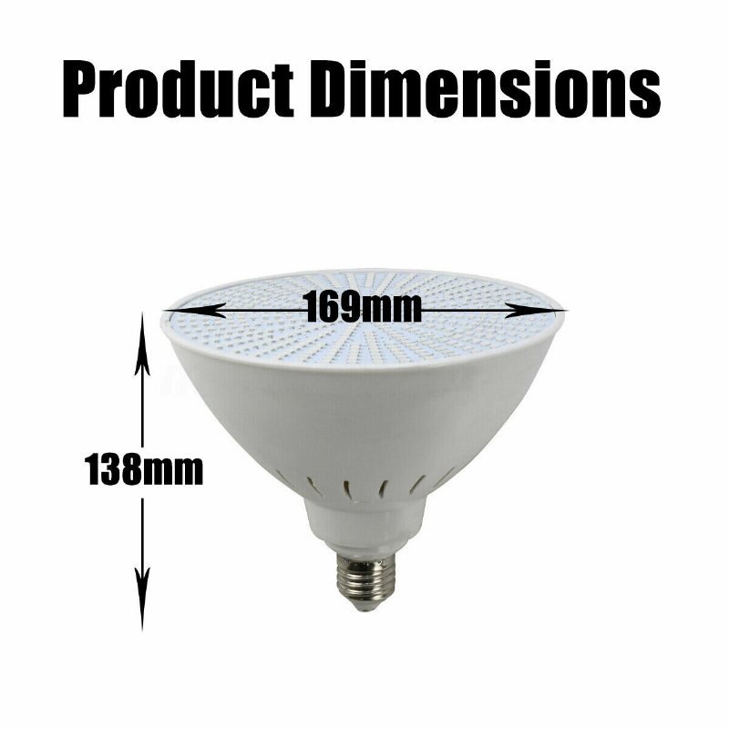 423led 40w Färgbyte Led Simbassängljus Undervattensljus Rgb Fjärrkontroll Armatur Glödlampa Pentair Hayward