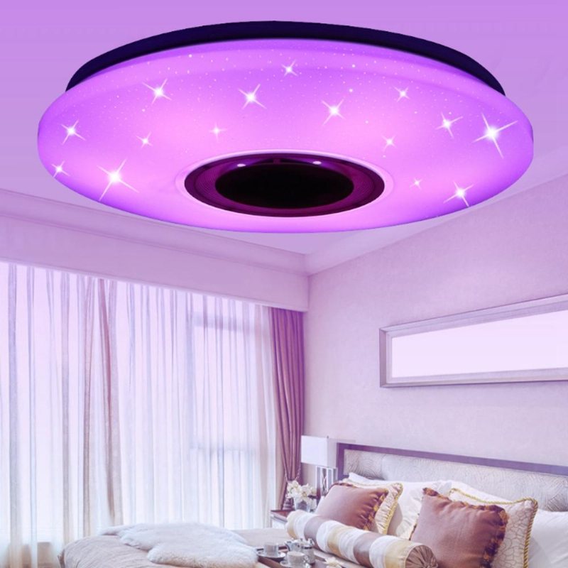 48w 102 Led Rgbw Starlight Taklampa Musikljus Bluetooth Parlor Sovrum App Kontroll Ac85-265v