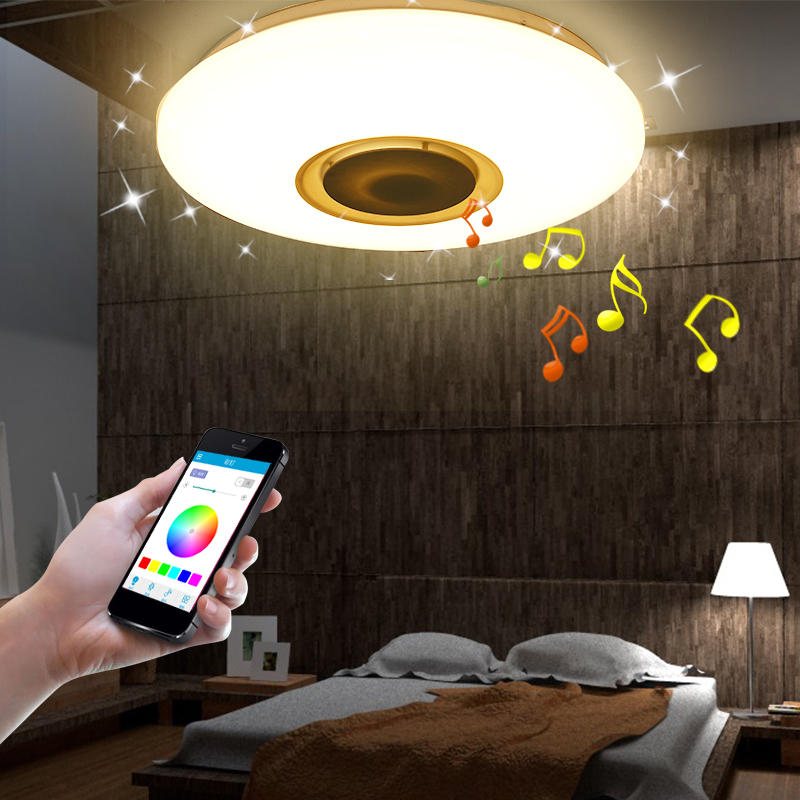 48w 102led Dimbar Rgbw Musiktakljus Starry Sky Bluetooth App-kontroll