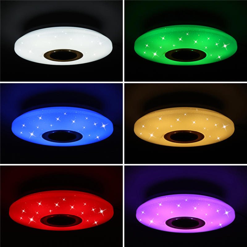 48w 102led Dimbar Rgbw Musiktakljus Starry Sky Bluetooth App-kontroll