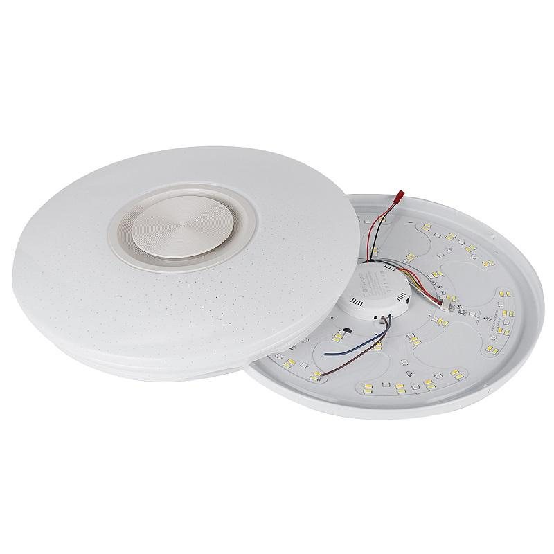 48w 108led Dimbar Rgb Taklampa Flush Mount Bluetooth Musikhögtalare App-kontroll