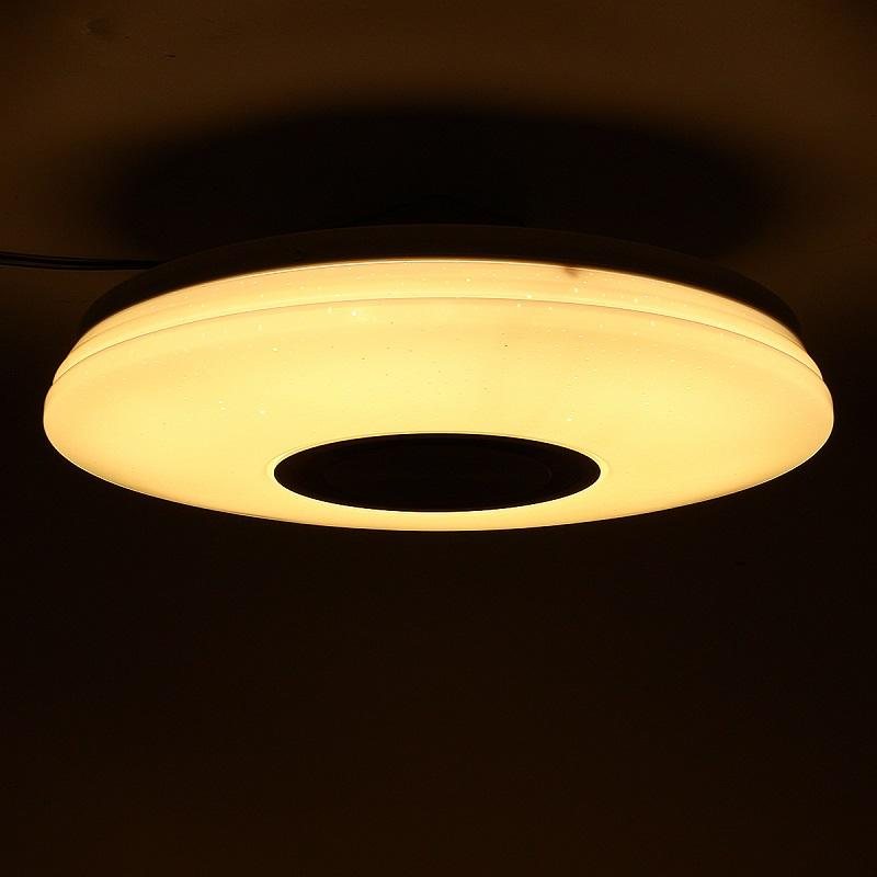 48w 108led Dimbar Rgb Taklampa Flush Mount Bluetooth Musikhögtalare App-kontroll