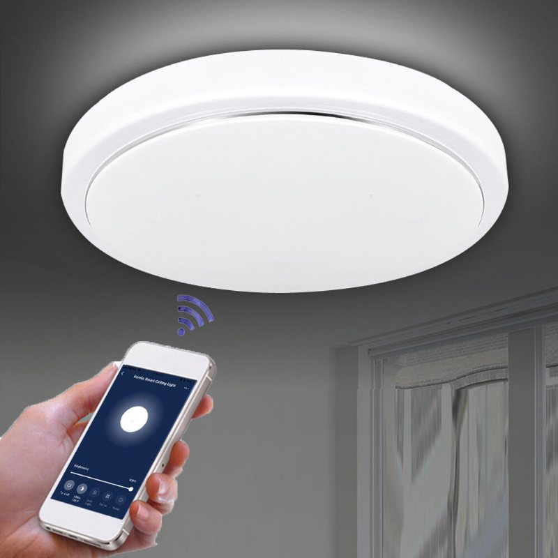 48w Cw+ww Fyxd005-002 Wifi Smart Taklampa Ac85-265v Timer Dimbar App Kontroll Fcmila Bedroom Fungerar Med Alexa Google Home Ifttt