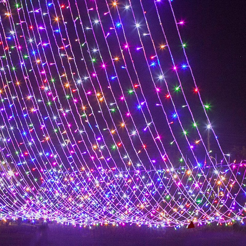 500led 100m String Fairy Light 8 Lägen Vattentät Xmas Party Bröllopsgardin Julgransdekorationer Ljus