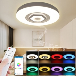 50cm 220v Led Rgb Musik Taklampa Smart Bluetooth App/fjärrkontroll