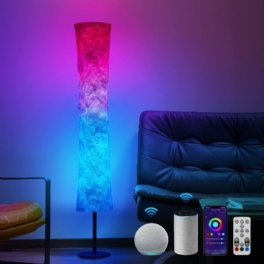 58" Mjukt Ljus Modern Led-golvlampa Rgb Färgskiftande Tygskärm App+fjärrkontroll