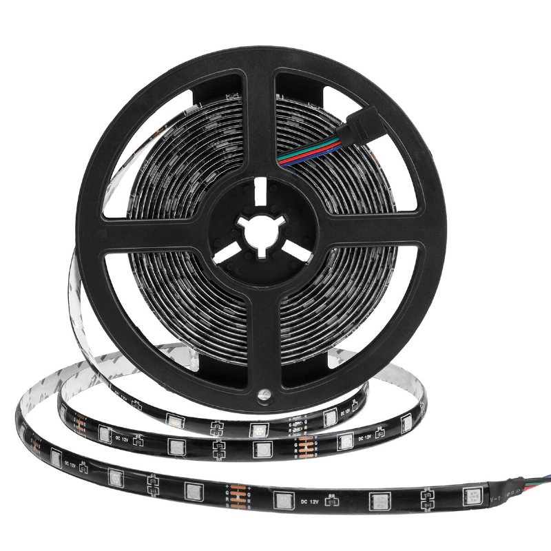 5m/2x5m Rgb Vattentät 5050 Led Strip Light + 44 Key Remote + Us Power Adapter Dc12v För Tv Hem Garderob