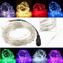 5m 50 Led Koppartråd Jul Utomhus String Fairy Light Vattentät Dc12v