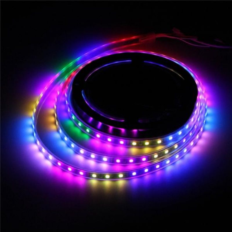 5m 57.5w Dc 12v Vattentät Ip67 Ws2811 300 Smd 5050 Led Rgb Utbytbar Flexibel Strip Light