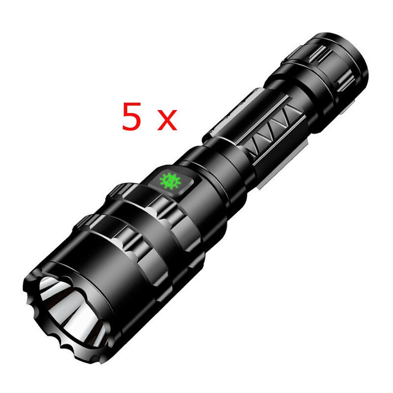 5st Bikight 1102 L2 5modes 1600 Lumen Usb Uppladdningsbar Camping Jakt Led-ficklampa 18650