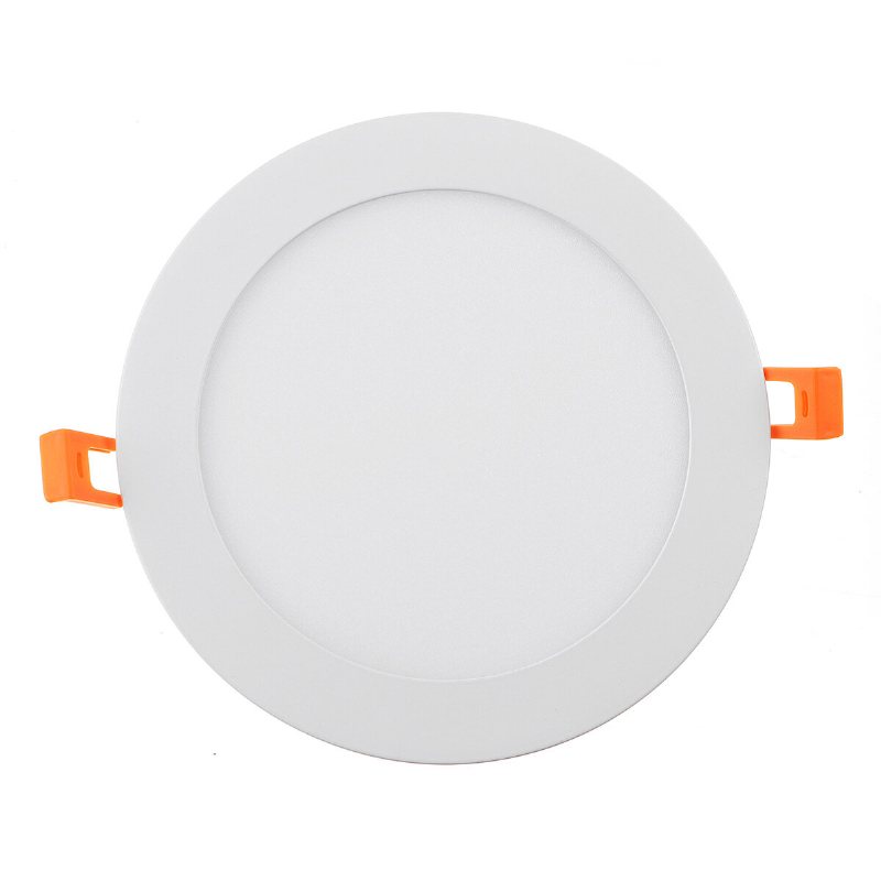 6/12 St 6 Tums Led Infälld Ljuspanel 12w Med Kopplingsdosa Dimbar Burkbelysning